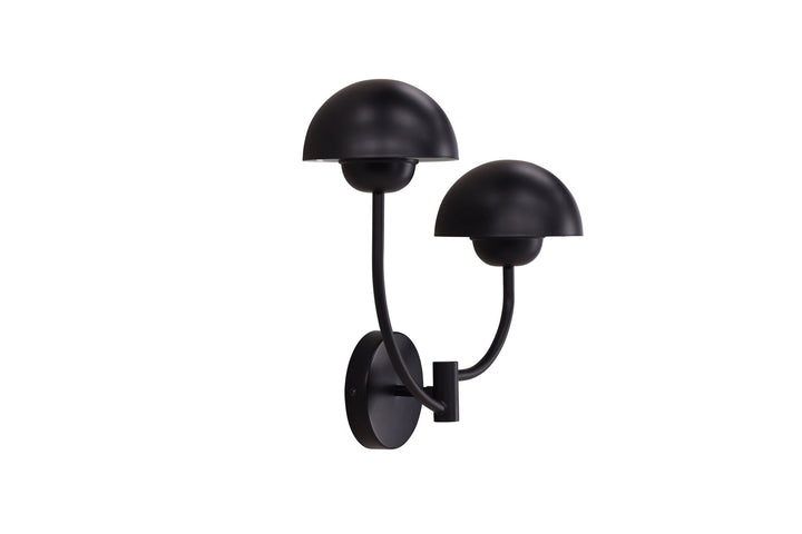 Vind Lyckorna Wall Lamp - / Black Metal
