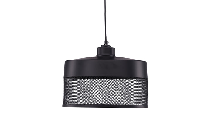 Venture Home Toulon - Wide Pendant Lamp - Black / Black