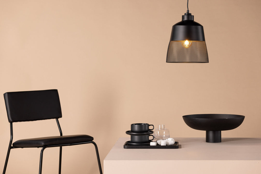 Venture Home Toulon -Tall Pendant Lamp - Black / Black