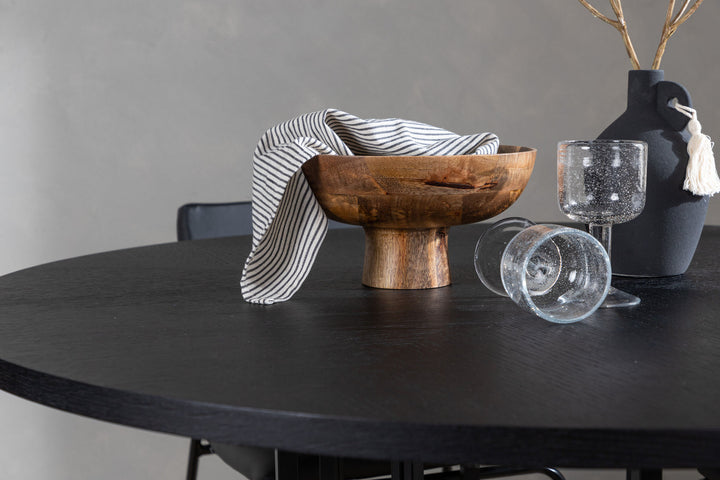 Venture Home Copenhagen Dining Table - Black / Black Veneer +Kenth Chair - Black / Black PU _4