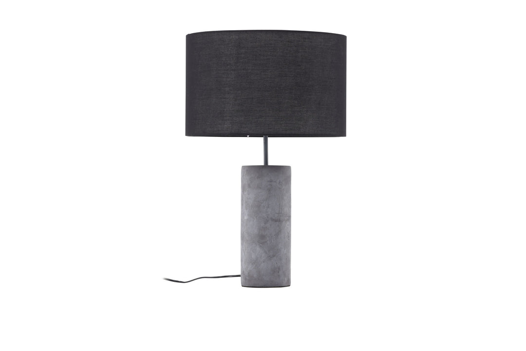Venture Home Nancy Table Lamp - Grey / Black fabric