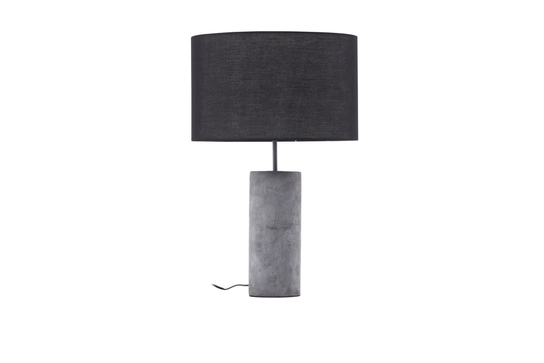 Venture Home Nancy Table Lamp - Grey / Black fabric