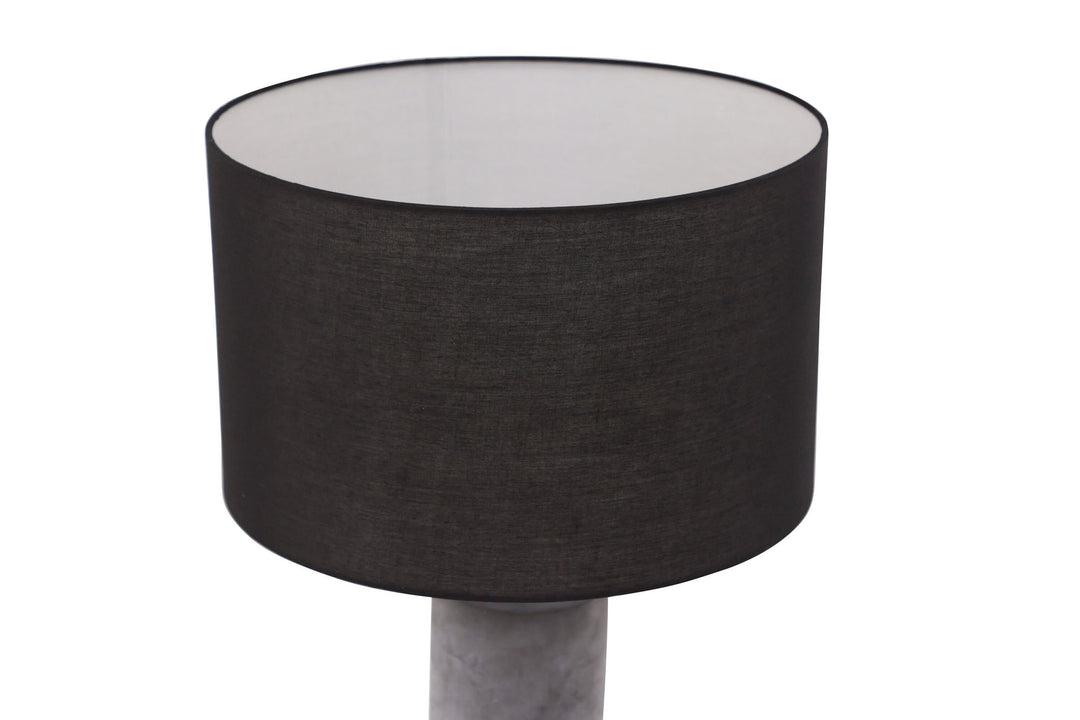 Venture Home Nancy Table Lamp - Grey / Black fabric