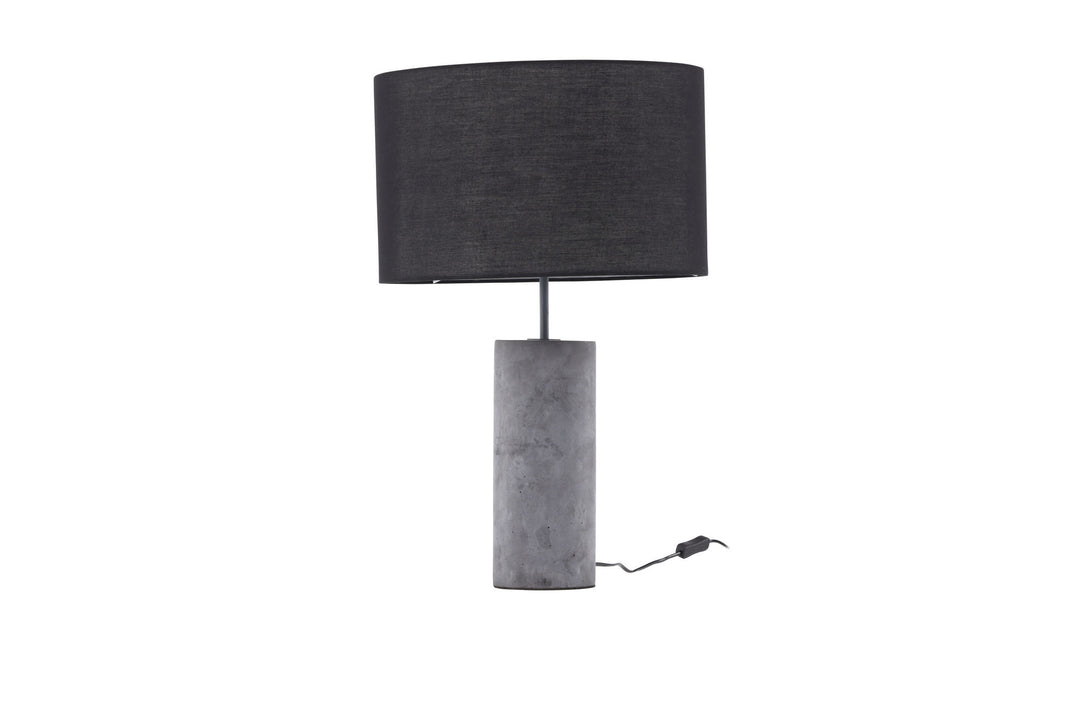 Venture Home Nancy Table Lamp - Grey / Black fabric
