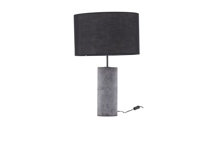 Venture Home Nancy Table Lamp - Grey / Black fabric