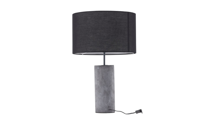 Venture Home Nancy Table Lamp - Grey / Black fabric