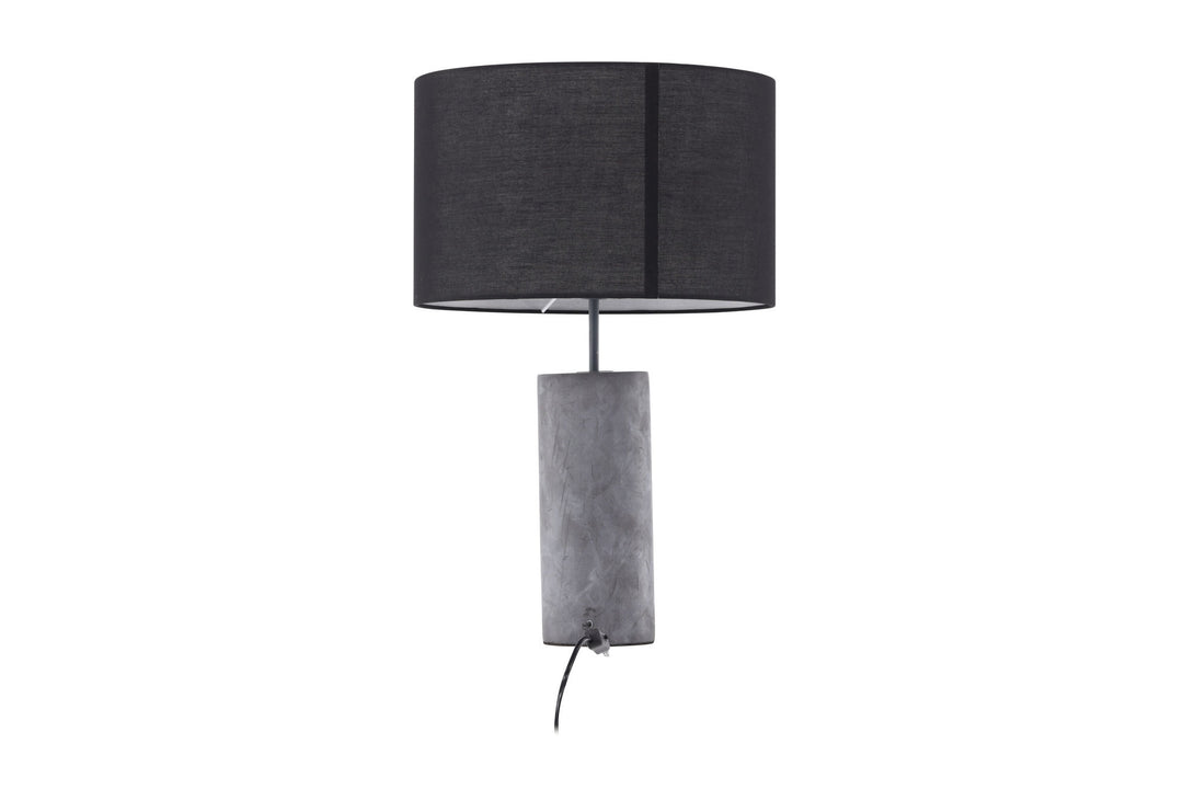 Venture Home Nancy Table Lamp - Grey / Black fabric