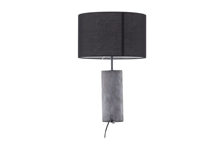 Venture Home Nancy Table Lamp - Grey / Black fabric