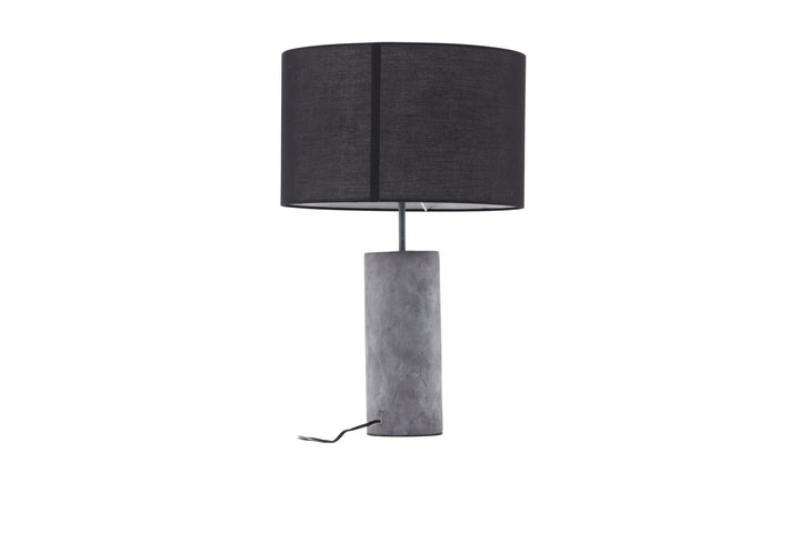 Venture Home Nancy Table Lamp - Grey / Black fabric