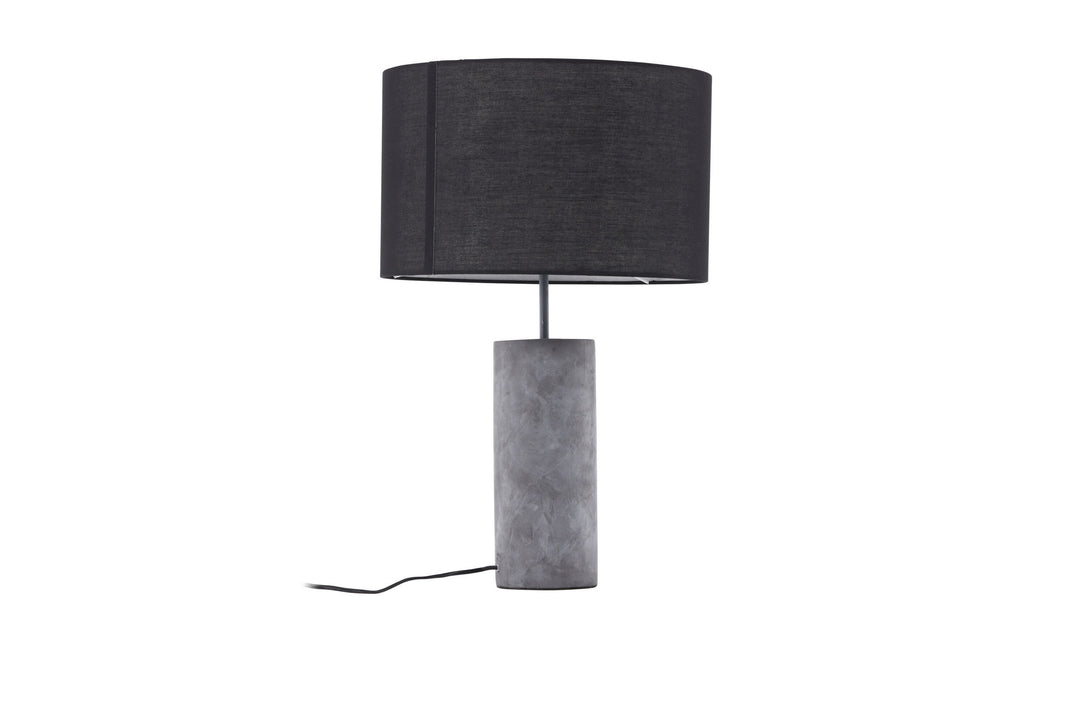 Venture Home Nancy Table Lamp - Grey / Black fabric