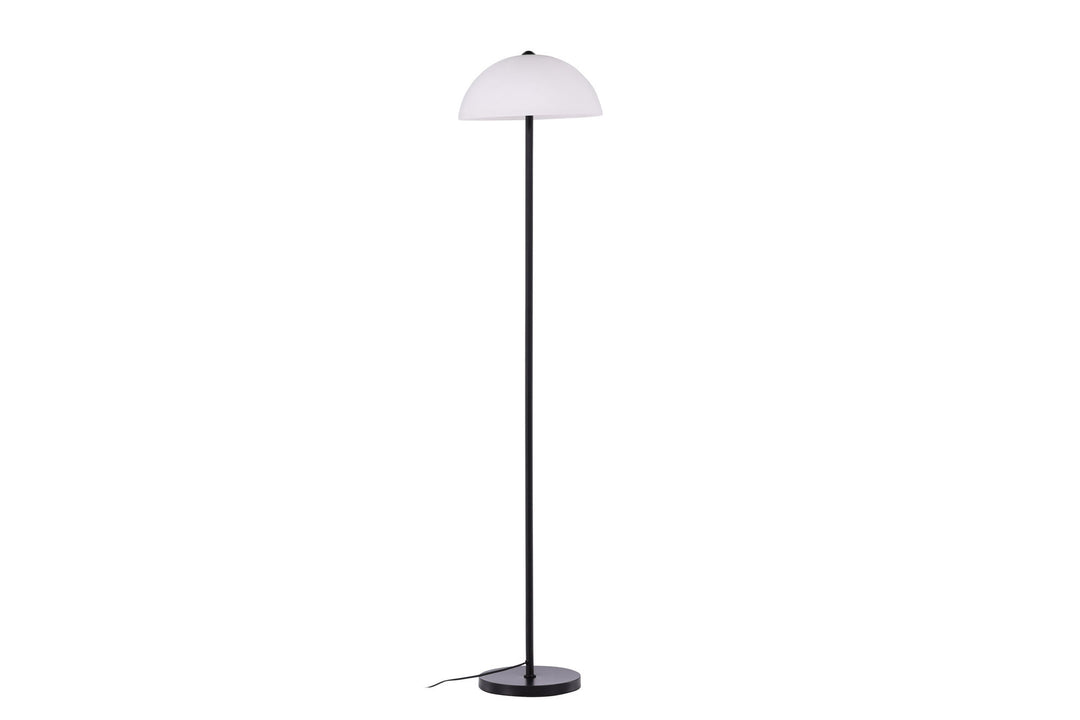Venture Home Ferrand Floor Lamp - Black / White glass