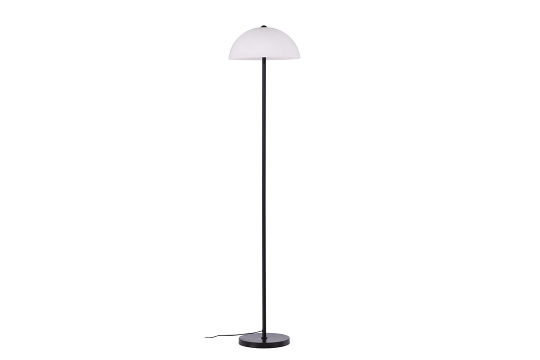 Venture Home Ferrand Floor Lamp - Black / White glass