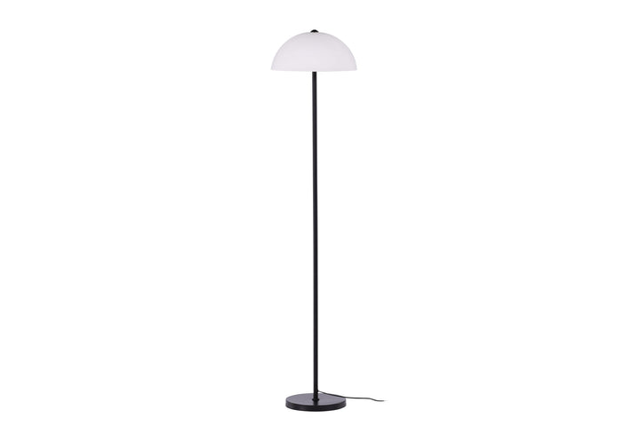Venture Home Ferrand Floor Lamp - Black / White glass