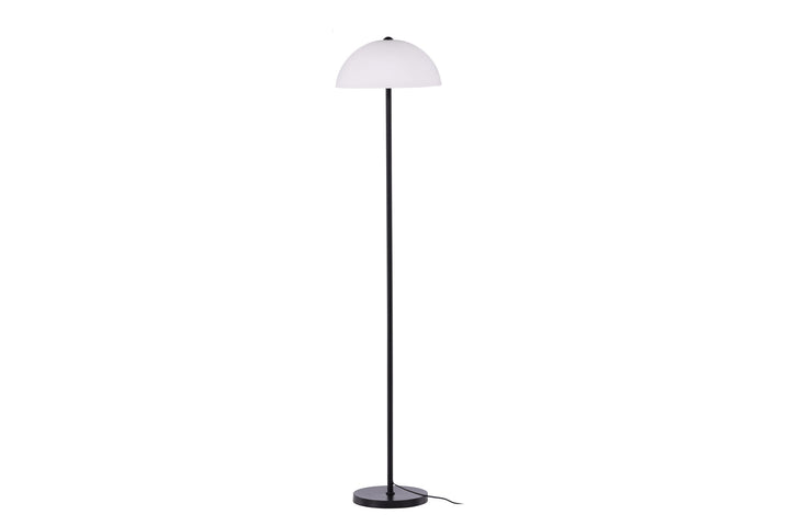 Venture Home Ferrand Floor Lamp - Black / White glass