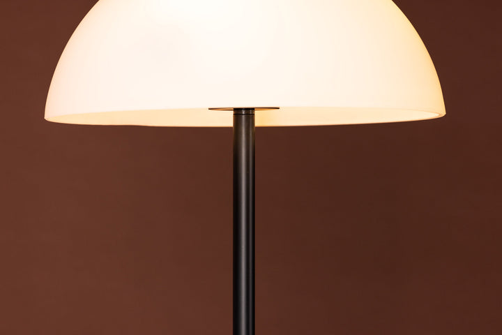 Venture Home Ferrand Floor Lamp - Black / White glass