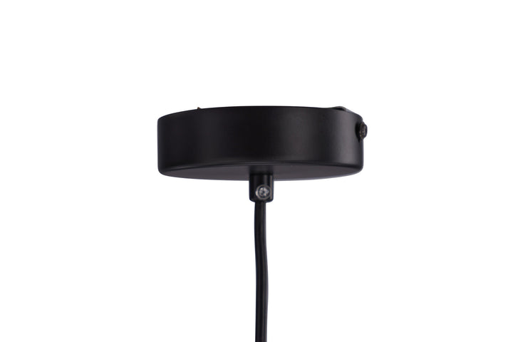 Venture Home Laroche Pendant Lamp - Black / Black darkbrown rattan