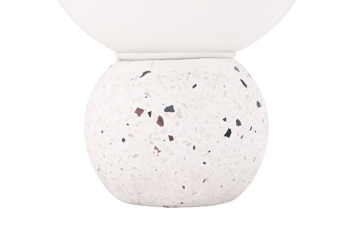 Venture Home Metz Table Lamp - White / White glass