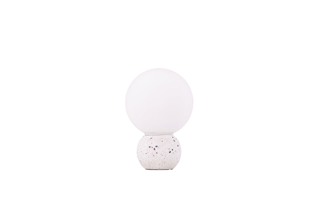 Venture Home Metz Table Lamp - White / White glass
