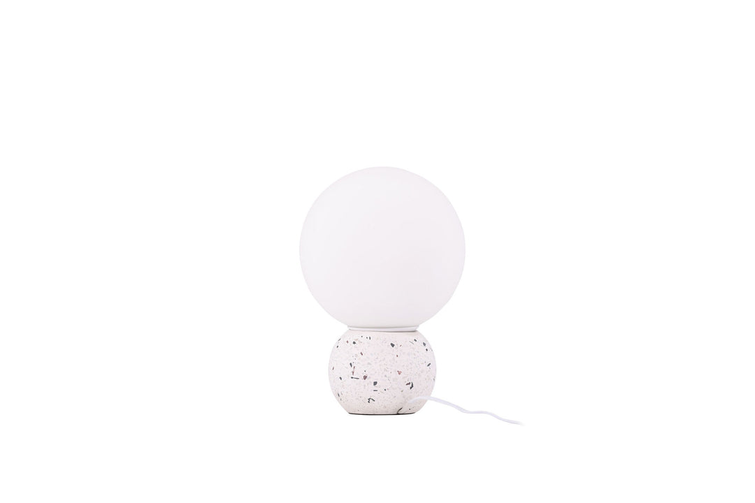 Venture Home Metz Table Lamp - White / White glass