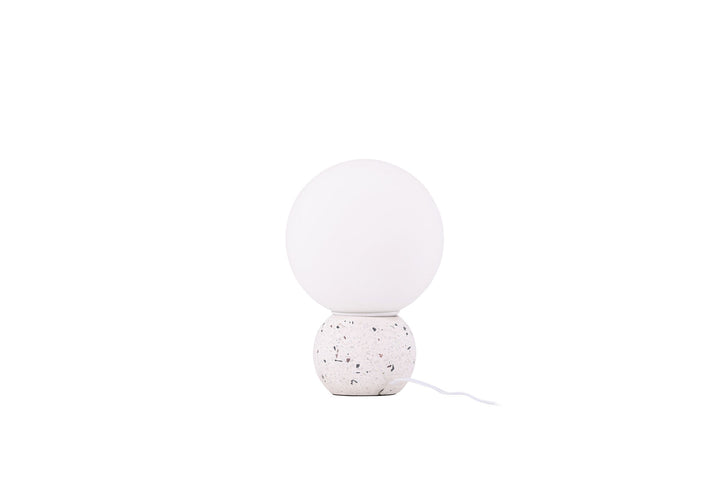 Venture Home Metz Table Lamp - White / White glass