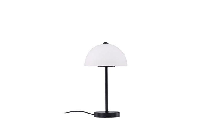 Venture Home Ferrand Table Lamp - Black / White glass
