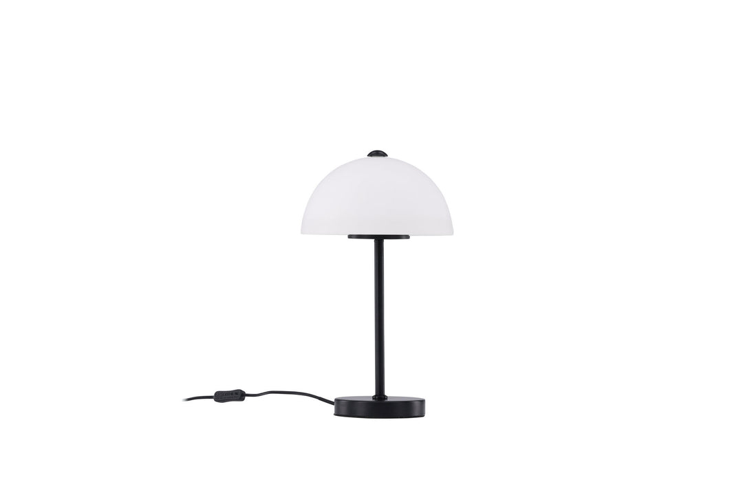 Venture Home Ferrand Table Lamp - Black / White glass
