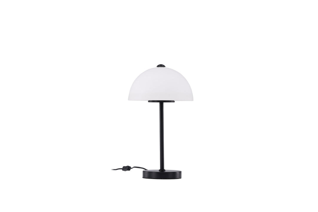 Venture Home Ferrand Table Lamp - Black / White glass