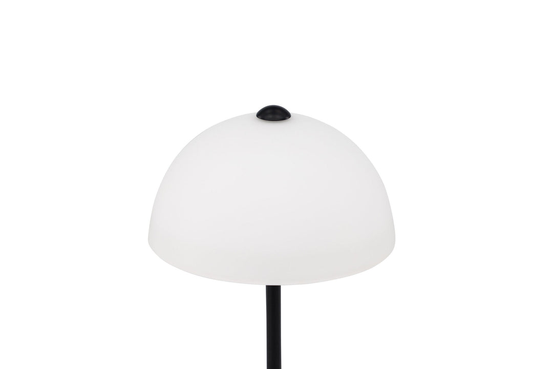 Venture Home Ferrand Table Lamp - Black / White glass