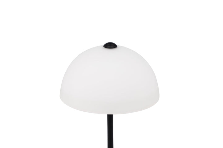 Venture Home Ferrand Table Lamp - Black / White glass