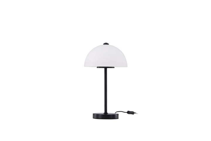 Venture Home Ferrand Table Lamp - Black / White glass