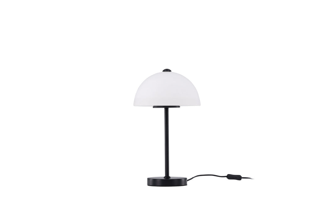 Venture Home Ferrand Table Lamp - Black / White glass