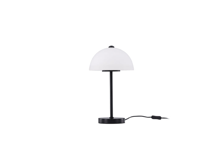 Venture Home Ferrand Table Lamp - Black / White glass