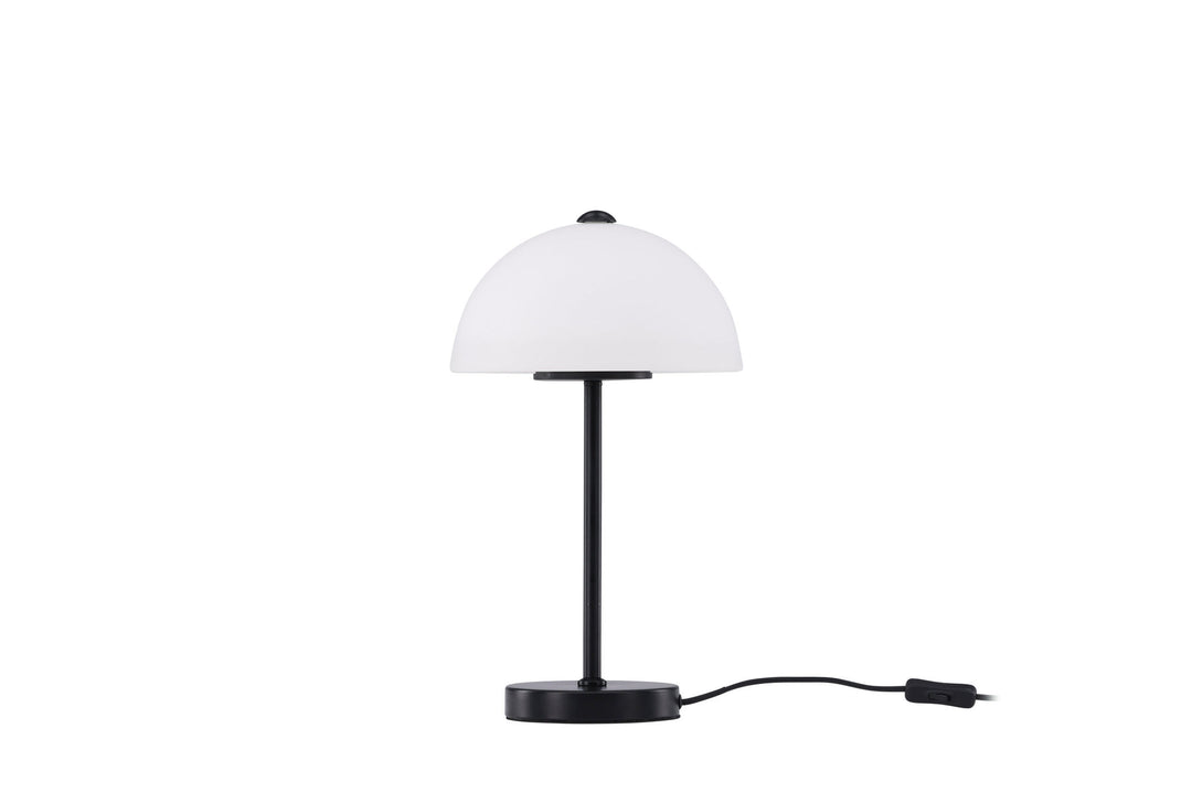 Venture Home Ferrand Table Lamp - Black / White glass