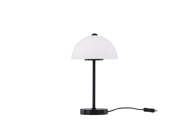 Venture Home Ferrand Table Lamp - Black / White glass
