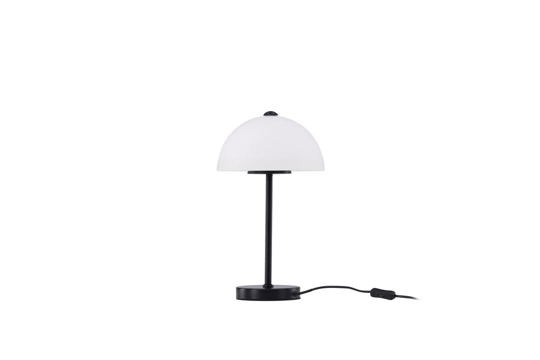 Venture Home Ferrand Table Lamp - Black / White glass