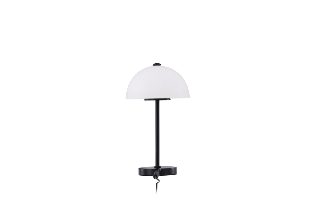 Venture Home Ferrand Table Lamp - Black / White glass