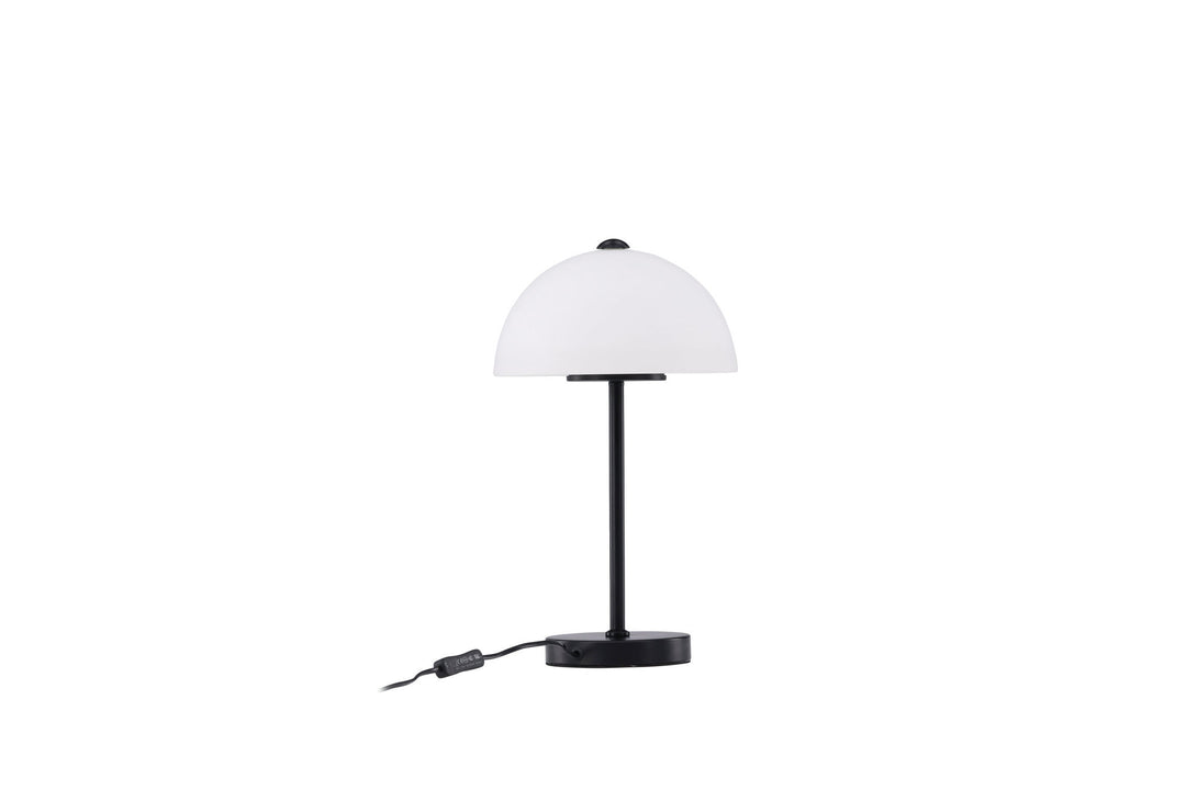 Venture Home Ferrand Table Lamp - Black / White glass