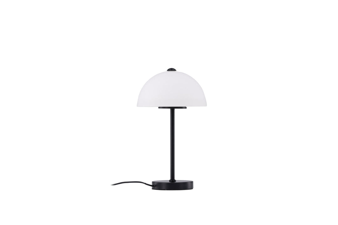 Venture Home Ferrand Table Lamp - Black / White glass