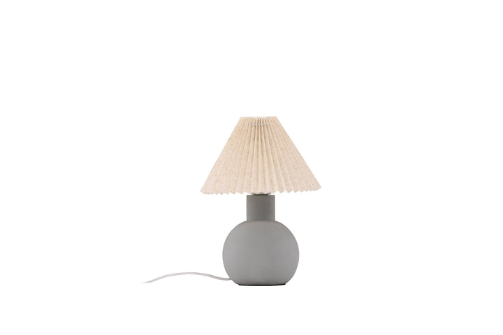 Vind Älvsborg Table Lamp - Concrete / Brown Fabric