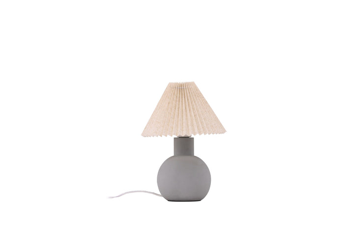Vind Älvsborg Table Lamp - Concrete / Brown Fabric