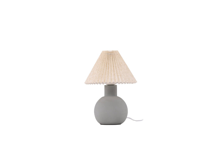 Vind Älvsborg Table Lamp - Concrete / Brown Fabric