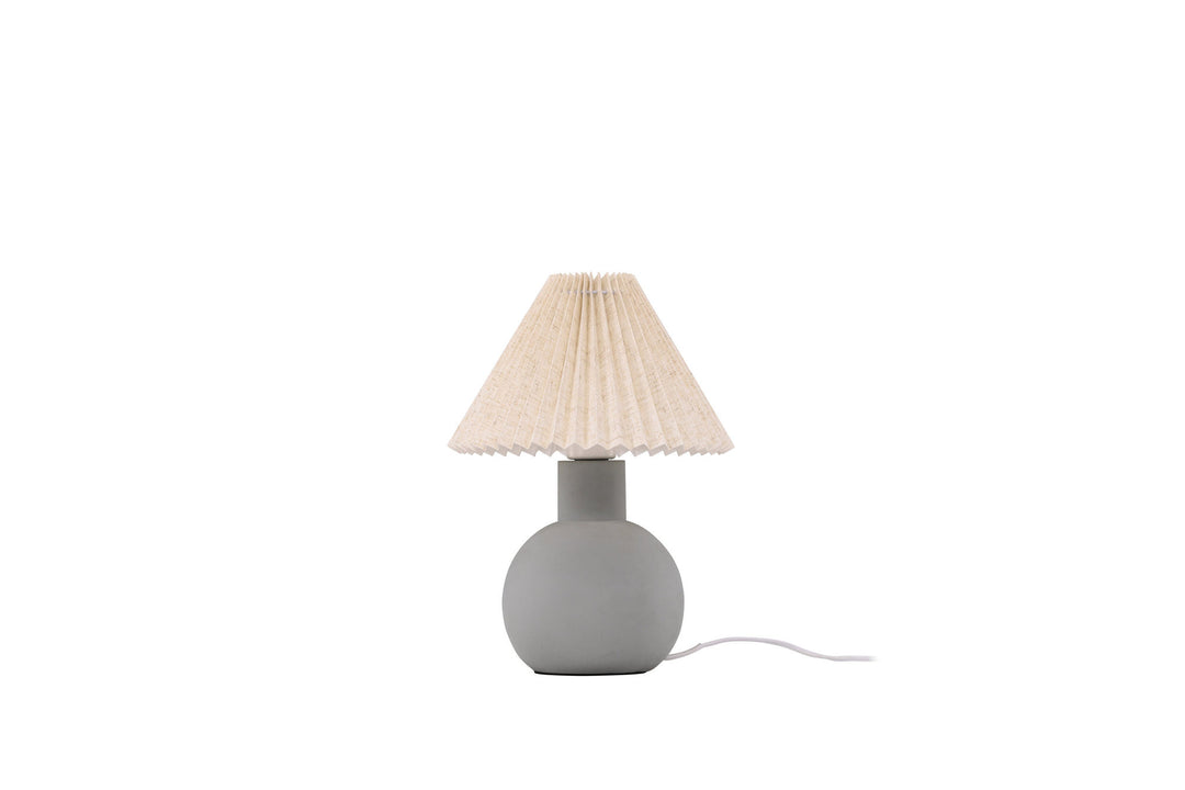 Vind Älvsborg Table Lamp - Concrete / Brown Fabric