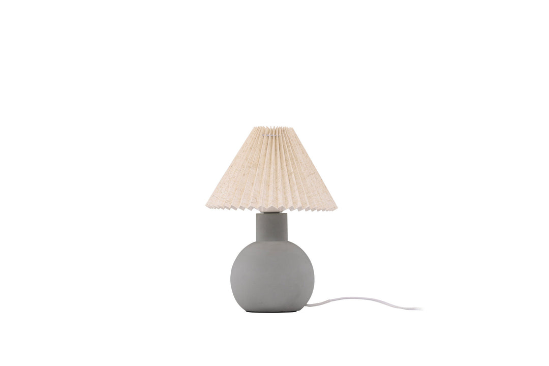 Vind Älvsborg Table Lamp - Concrete / Brown Fabric