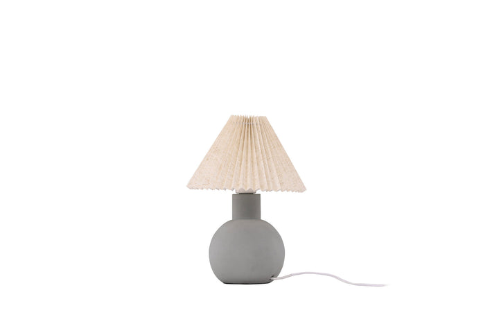 Vind Älvsborg Table Lamp - Concrete / Brown Fabric