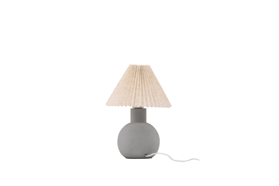 Vind Älvsborg Table Lamp - Concrete / Brown Fabric