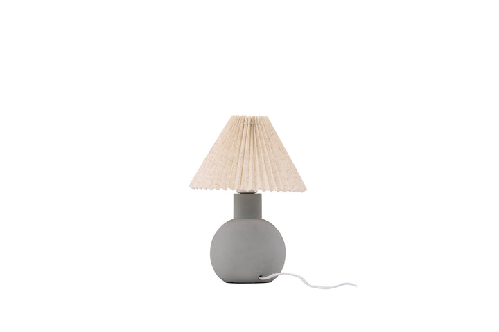 Vind Älvsborg Table Lamp - Concrete / Brown Fabric