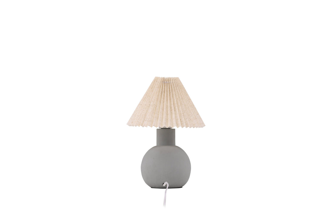 Vind Älvsborg Table Lamp - Concrete / Brown Fabric