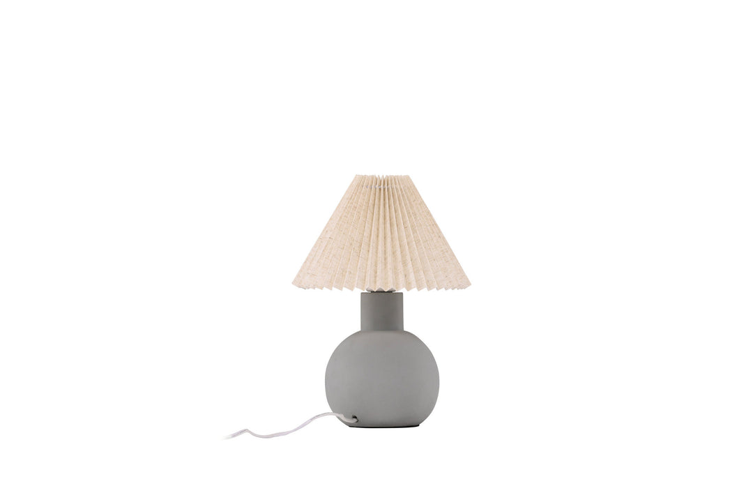Vind Älvsborg Table Lamp - Concrete / Brown Fabric