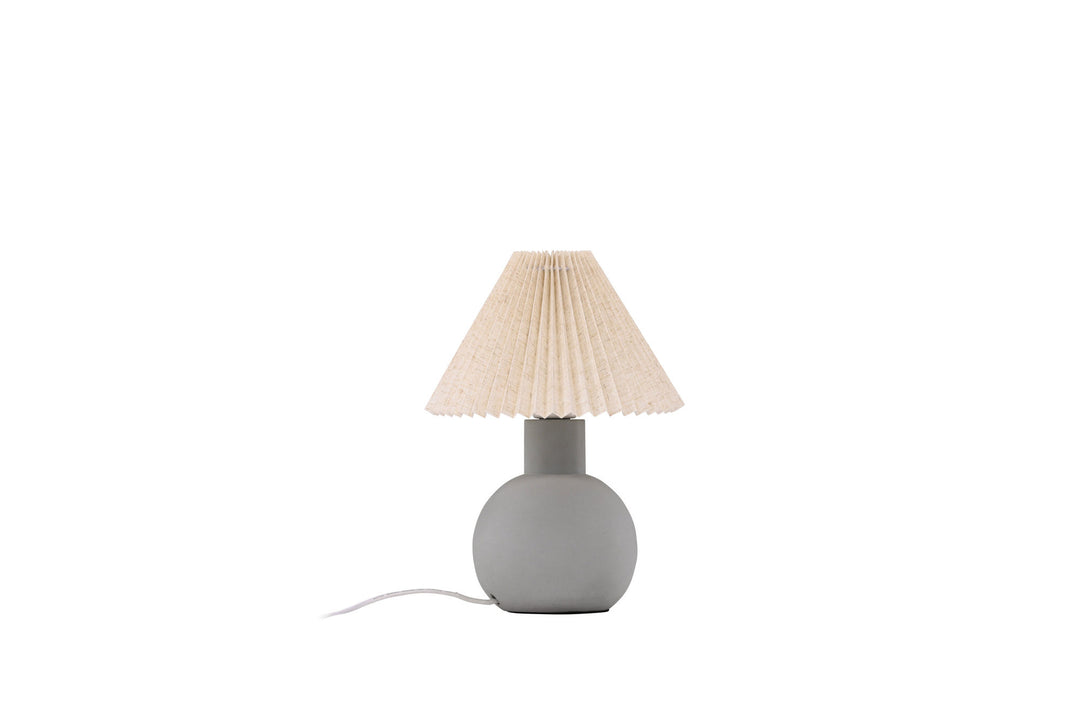 Vind Älvsborg Table Lamp - Concrete / Brown Fabric