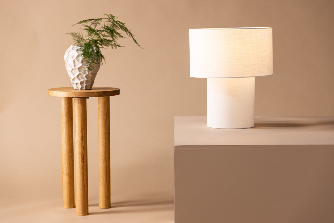 Venture Home Globia Table Lamp - White